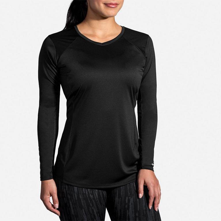 Brooks Stealth - Womens Long Sleeve Running Shirt - Grey (86347PEUX)